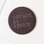 I Love You Gift 'You Are My Person' Engraved Slate Pocket Token Valentines Gift, thumbnail 3 of 6