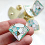 Diamond Crystal Enamel Pin Badge In Pastel Shades, thumbnail 1 of 4