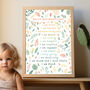 Custom Leaf Affirmations Kids Bedroom Boys Art Print, thumbnail 3 of 7