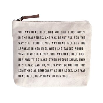 Inspirational Quote Make Up Or Wash Bag, 3 of 4