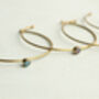 Vintage Brass Opal Bangle Bracelet, thumbnail 7 of 9