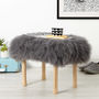 Personalised Baa Stool With Sheepskin Colour Options, thumbnail 1 of 11