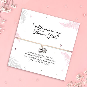 Will You Be My Flower Girl Bracelet, 3 of 6