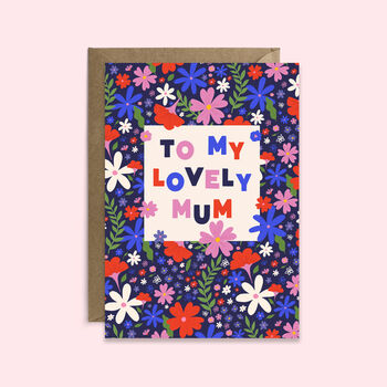 Floral Mother's Day Card | Mum Birthday Card, 4 of 4