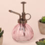 G Decor Pink Glass Plant Mister, thumbnail 1 of 3