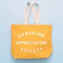 ‘Sunshine Appreciation Society’ Canvas Tote Bag, thumbnail 4 of 8