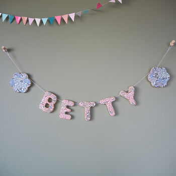 Personalised Clay Flower Name Garland, 2 of 9
