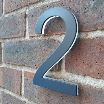 3D Anthracite Grey House Numbers, 4 of 11