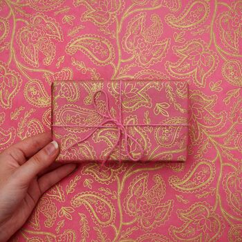 Paisley Lokta Gift Wrap, 7 of 7