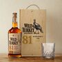 Personalised Wild Turkey 81 Kentucky Straight Bourbon Gift Set With Glass – Classic American Bourbon Gift For Him Or Her 70cl, thumbnail 1 of 4