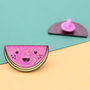 Cute Watermelon Hard Enamel Lapel Pin Badge, thumbnail 6 of 6