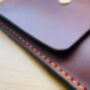 Personalised Spanish Brown Leather A4 Documents Holder, thumbnail 3 of 10