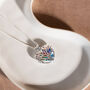 Sterling Silver Family Birthstone Heart Locket Necklace, thumbnail 2 of 10