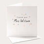 Cute Thank You Teacher Card, thumbnail 1 of 4