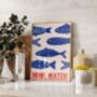 Drink Water Fish Wall Art Print Kitchen Poster, thumbnail 8 of 9