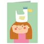 Mini Girl And Duck Card, thumbnail 2 of 5