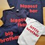 Three / Four Siblings Appliqued Tshirt And Babygrow Set, thumbnail 1 of 8