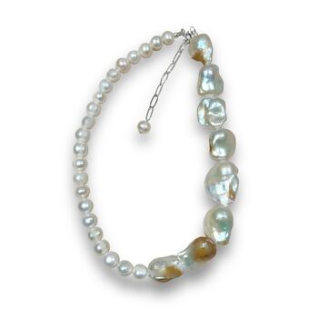 Multi Way Large Baroque Pearl Necklace, 6 of 6