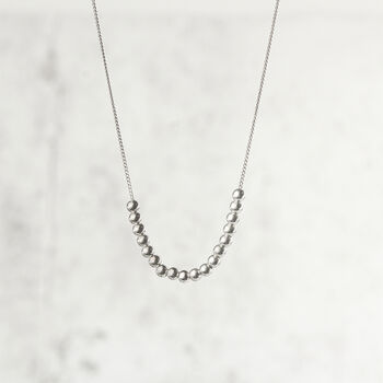 Sterling Silver 18 Beads 18th Birthday Necklace, 5 of 8