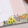 Floral Weekly Desk Planner Pad, thumbnail 3 of 4