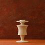 Male Silhouette Travertine Sculpture, Beige Stone, thumbnail 1 of 2