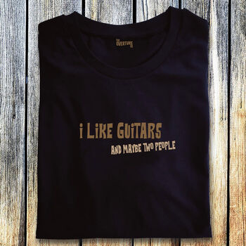 Guitar Shirt Gift For Guitarists I Like Guitars, 2 of 2