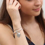 'Love You To The Moon And Back' Silver Bracelet, thumbnail 2 of 6