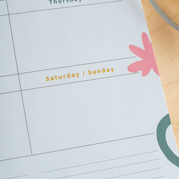 A4 Sweet Spot Weekly Planner Pad, 3 of 9