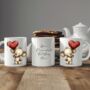 Personalised Whimsical Valentine Anniversary Love Animals Mug, thumbnail 10 of 10