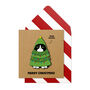 Handmade Christmas Tree Funny Personalised Greeting Card, thumbnail 1 of 4