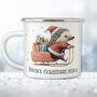 Hedgehog On A Sleigh Christmas Mug, thumbnail 5 of 5