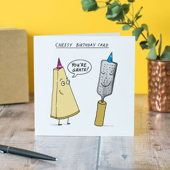 'Cheesy' Birthday Card, 2 of 3