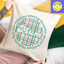 Spring Gingham Mum Cushion, thumbnail 1 of 2