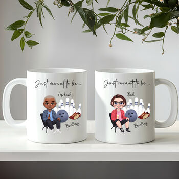Personalised Bowling Mug With Custom Chibi Character, 4 of 9