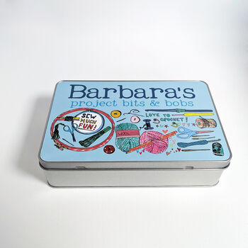 Personalised Crafting Storage Tin, 2 of 11