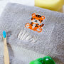Personalised Tiger Children's Bath Towel, thumbnail 1 of 11