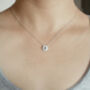 Raw Diamond Daisy Necklace In Sterling Silver, thumbnail 4 of 4