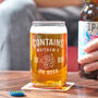 Personalised Tiger Label Beer Can Glass, thumbnail 1 of 3