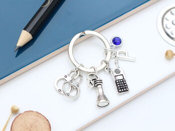 Police Officer Personalised Keyring New Officer, 3 of 10