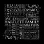 Personalised Square Family Word Art Print, thumbnail 5 of 9