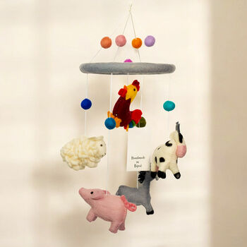 Handmade Felt Baby Cot Mobiles Baby Room Decor, 5 of 9