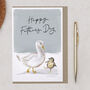 Goose And Baby Chick Father's Day Card For Dad, thumbnail 1 of 2