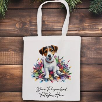 Personalised Jack Russell In Christmas Lights, 9 of 10