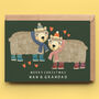 Nan And Grandad Bears Christmas Card, thumbnail 1 of 2