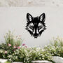 Fox Metal Wall Art Decor For Animal Lovers And Garden Gift, thumbnail 5 of 10