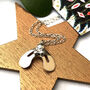 Sterling Silver Mistletoe Christmas Necklace, thumbnail 2 of 12