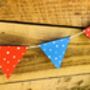 Wooden Bunting Multi Coloured Various Lengths, thumbnail 2 of 3