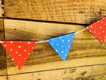 Wooden Bunting Multi Coloured Various Lengths, 2 of 3
