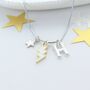 Kids Personalised Lightning Bolt Necklace, thumbnail 1 of 2
