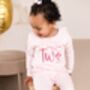 'When I Wake' Embroidered Personalised First Birthday Pyjamas, thumbnail 3 of 5